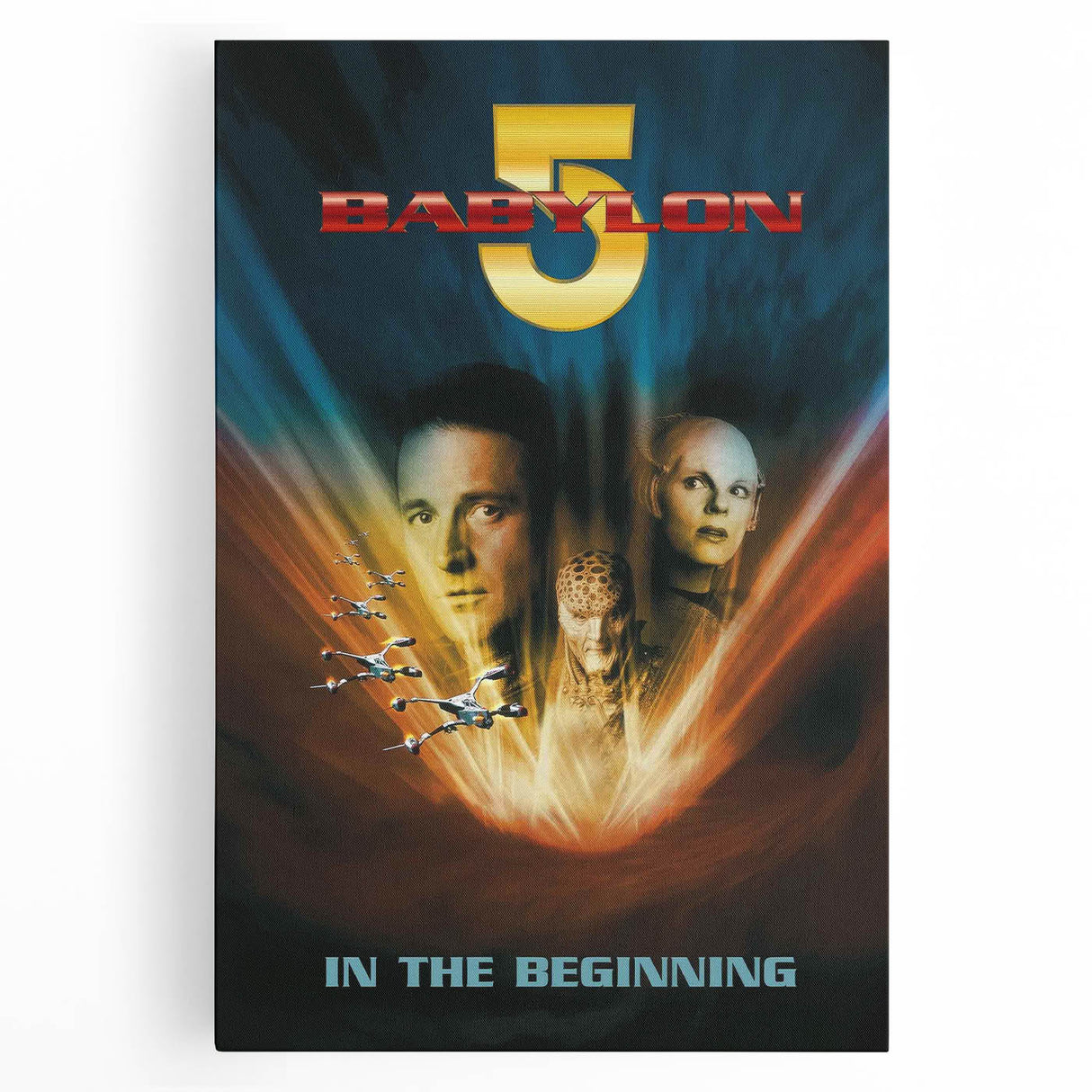 1990s Vintage Movie Poster – Babylon 5 In the Beginning Sci-Fi Art
