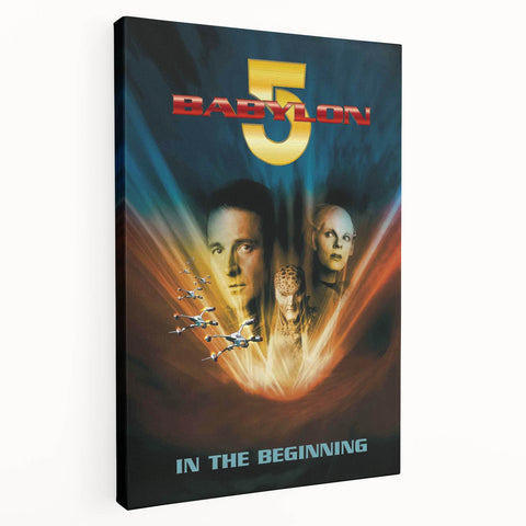 1990s Vintage Movie Poster – Babylon 5 In the Beginning Sci-Fi Art