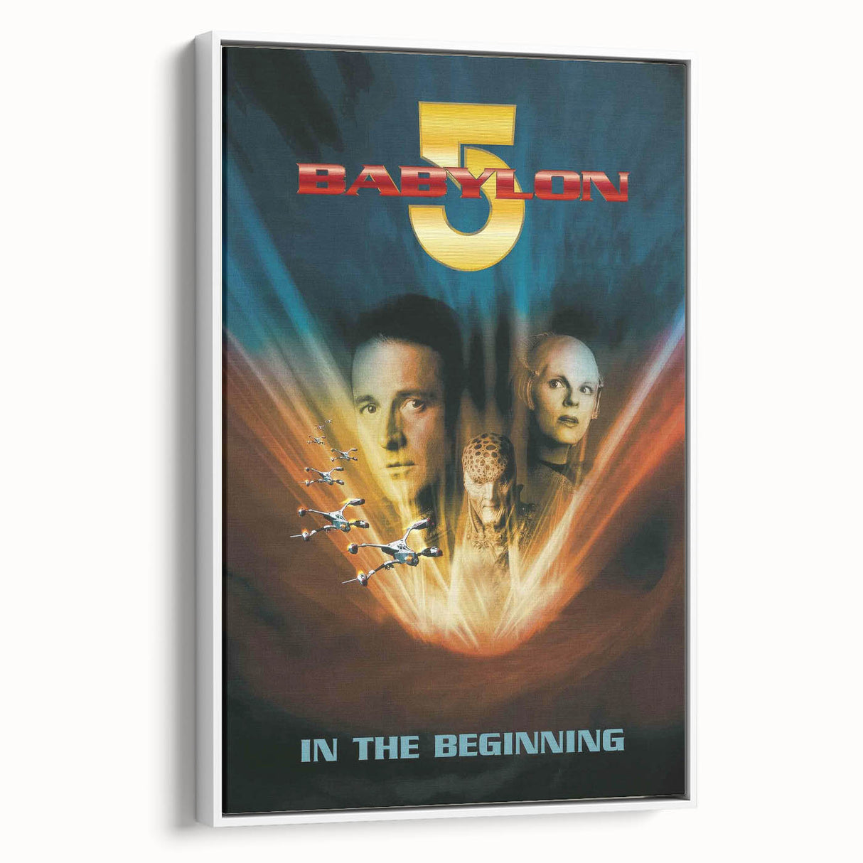 1990s Vintage Movie Poster – Babylon 5 In the Beginning Sci-Fi Art