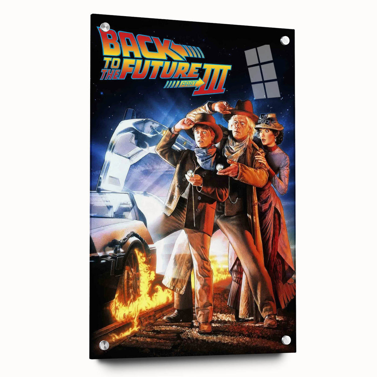 1990s Vintage Movie Poster – Back to the Future Part III Retro Art
