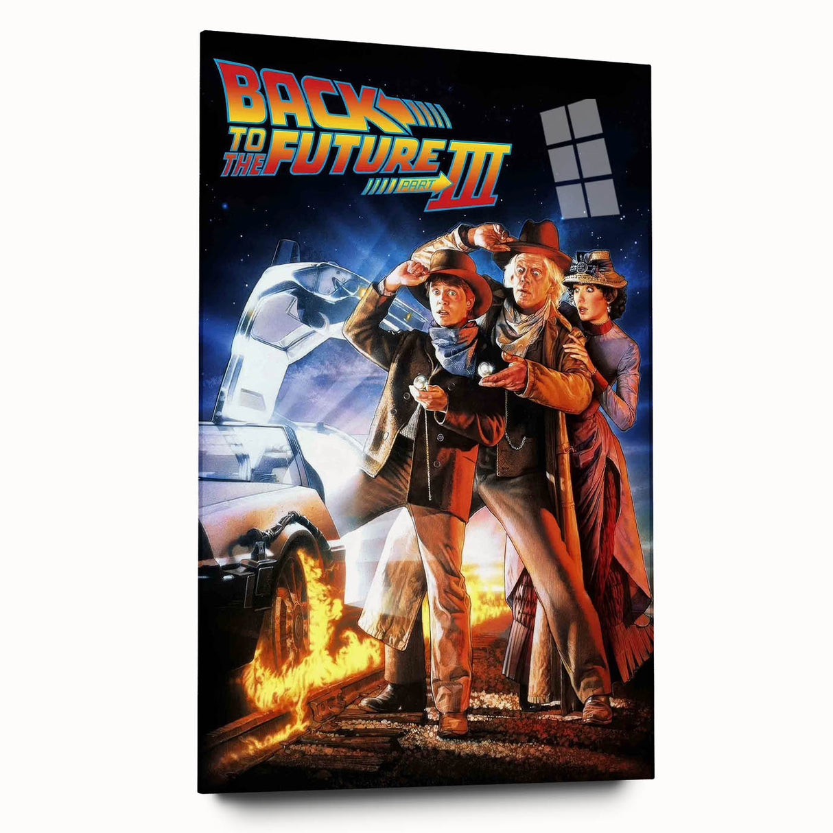 1990s Vintage Movie Poster – Back to the Future Part III Retro Art