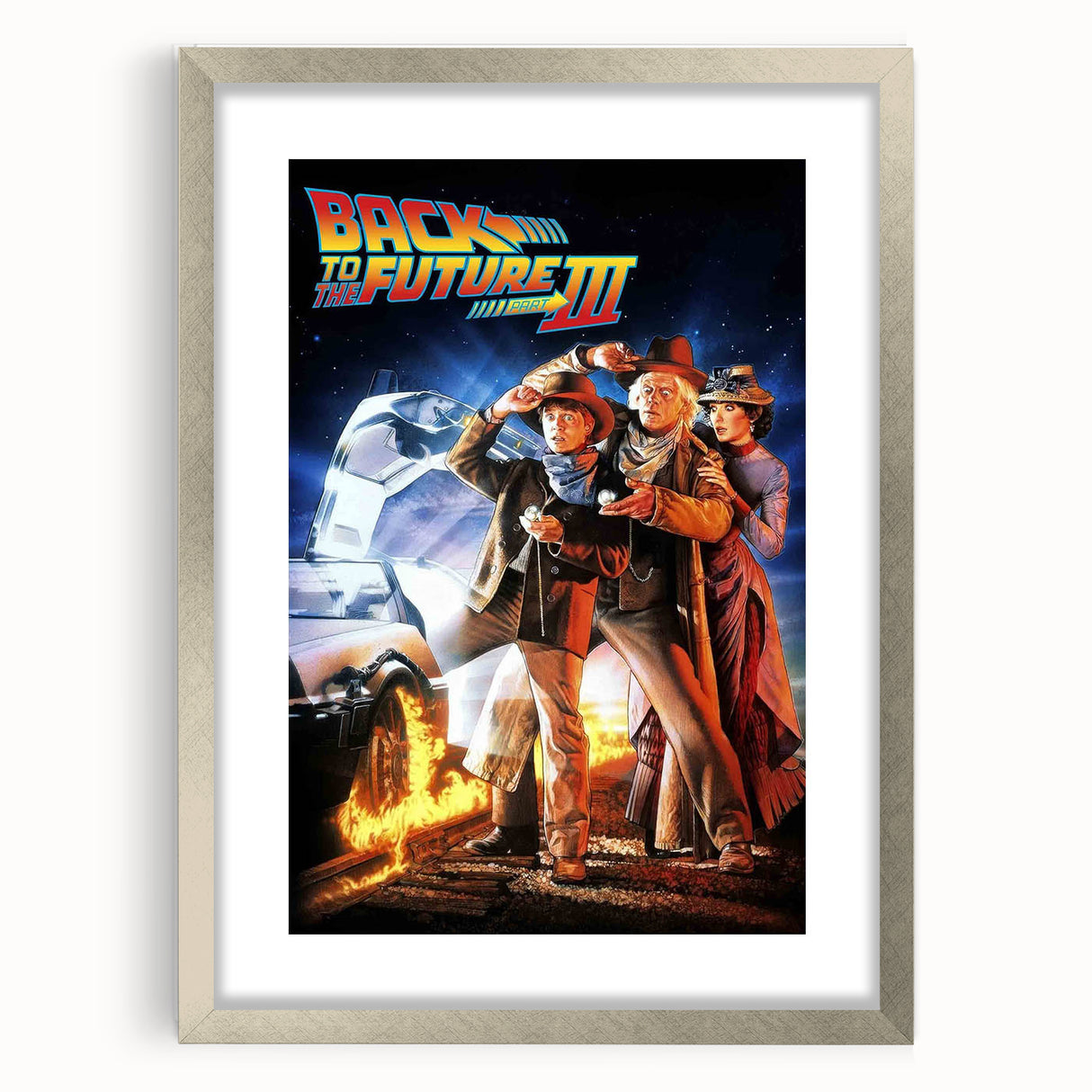 1990s Vintage Movie Poster – Back to the Future Part III Retro Art