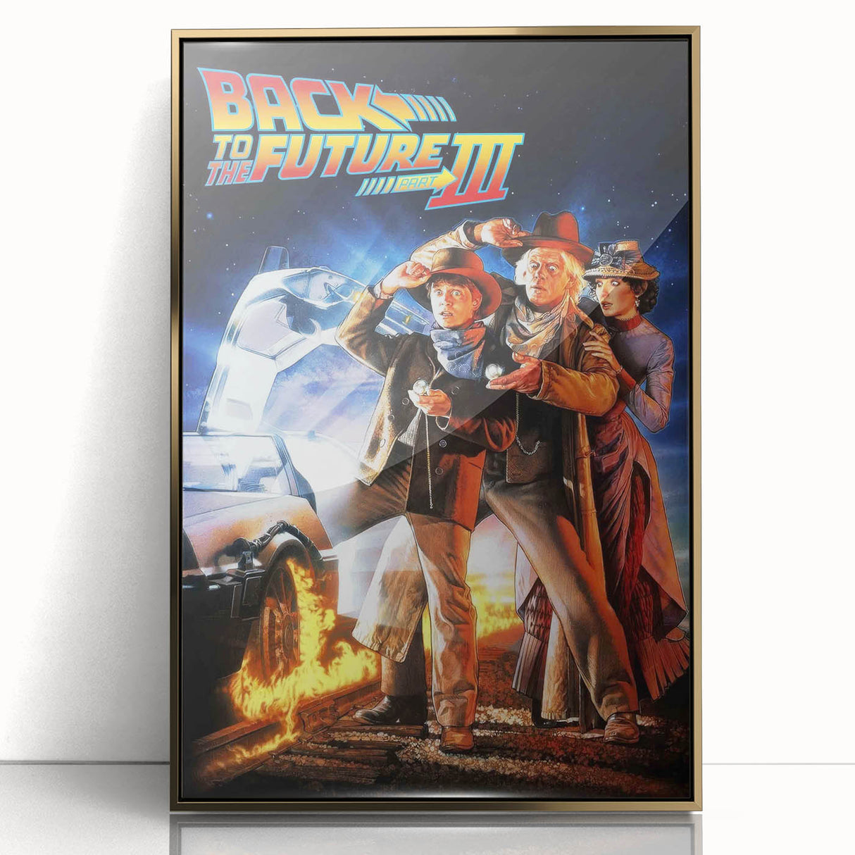 1990s Vintage Movie Poster – Back to the Future Part III Retro Art