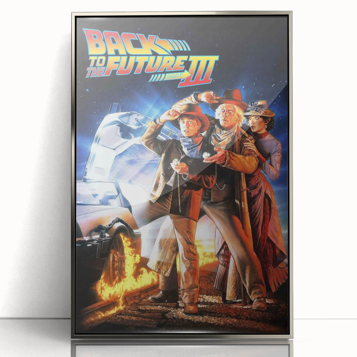 1990s Vintage Movie Poster – Back to the Future Part III Retro Art