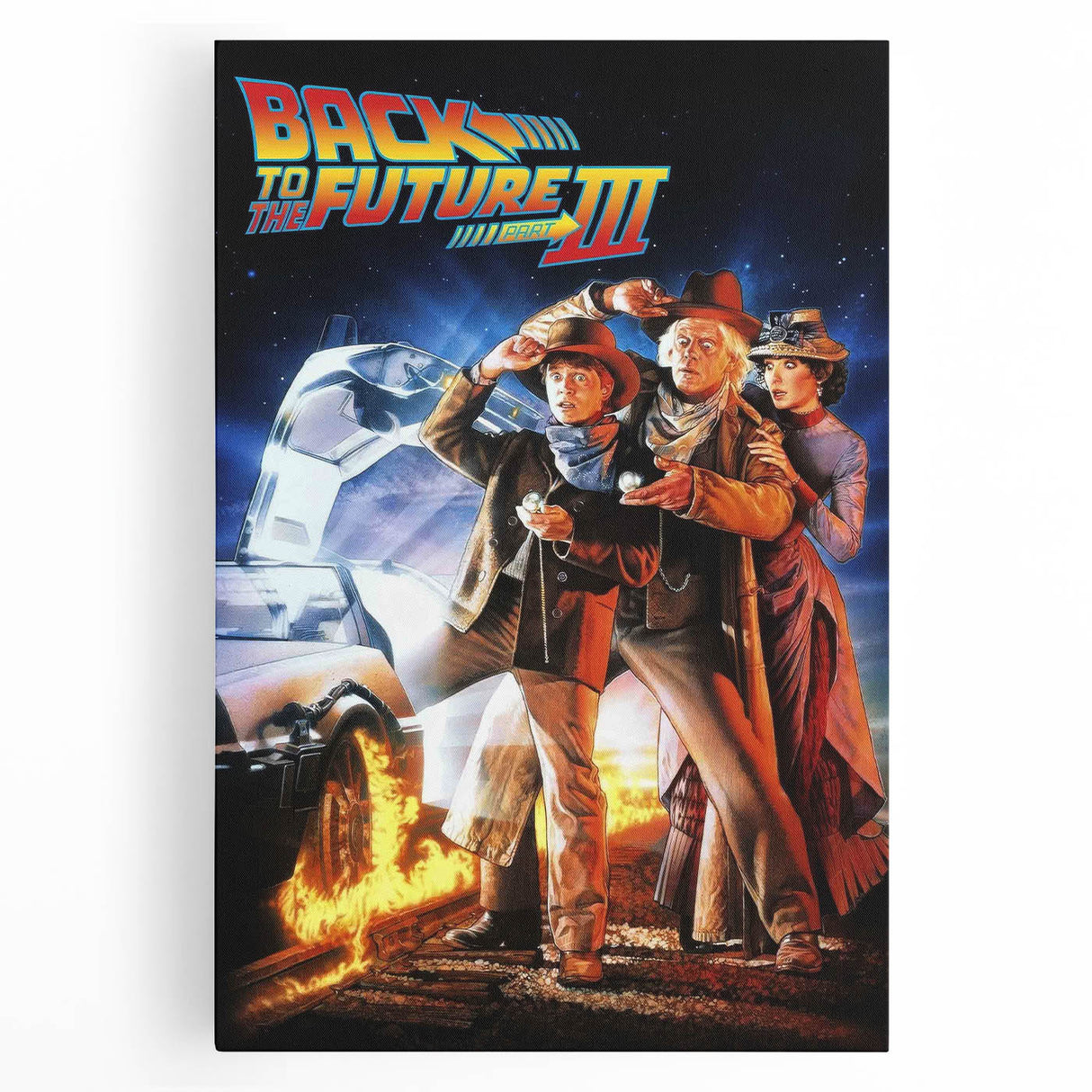 1990s Vintage Movie Poster – Back to the Future Part III Retro Art