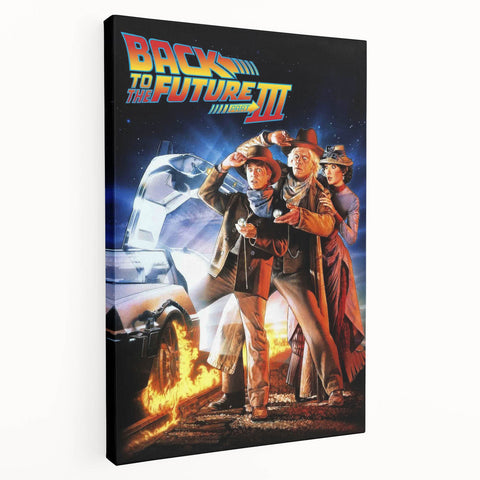 1990s Vintage Movie Poster – Back to the Future Part III Retro Art