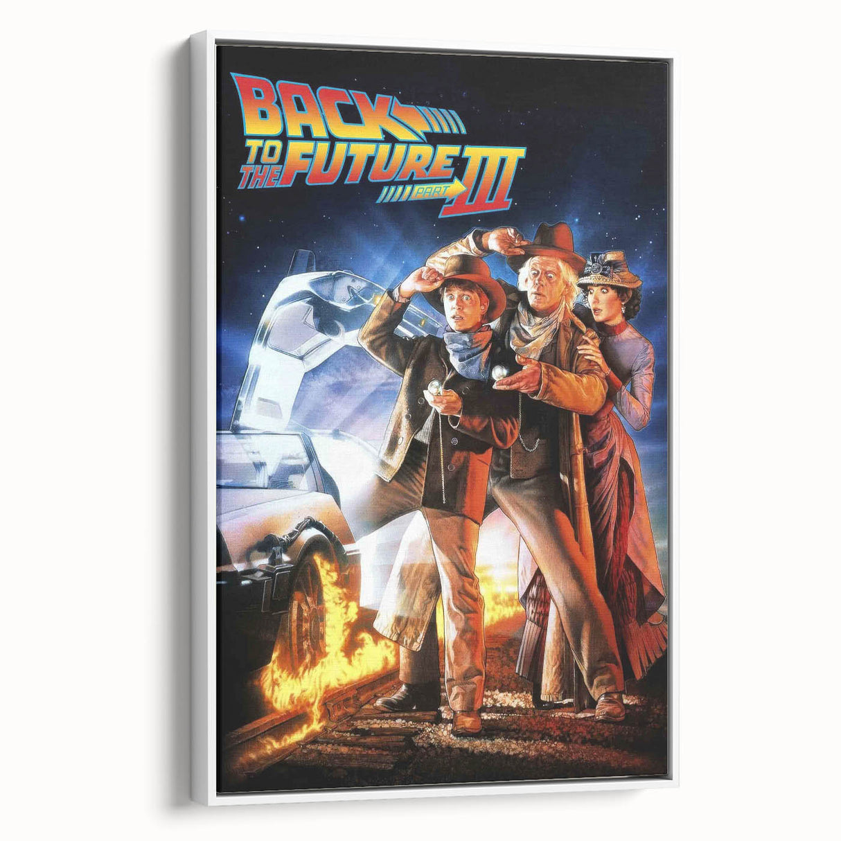 1990s Vintage Movie Poster – Back to the Future Part III Retro Art
