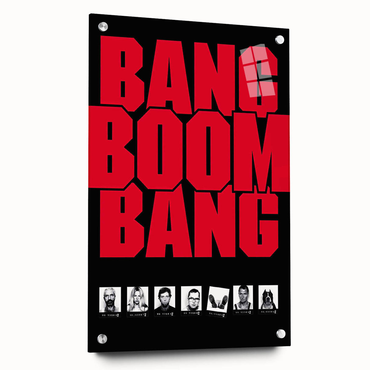 1990s Vintage Movie Poster – Bang Boom Bang Retro Crime Film Art