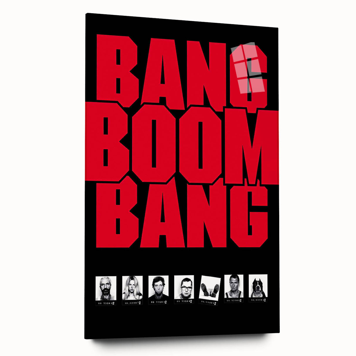 1990s Vintage Movie Poster – Bang Boom Bang Retro Crime Film Art