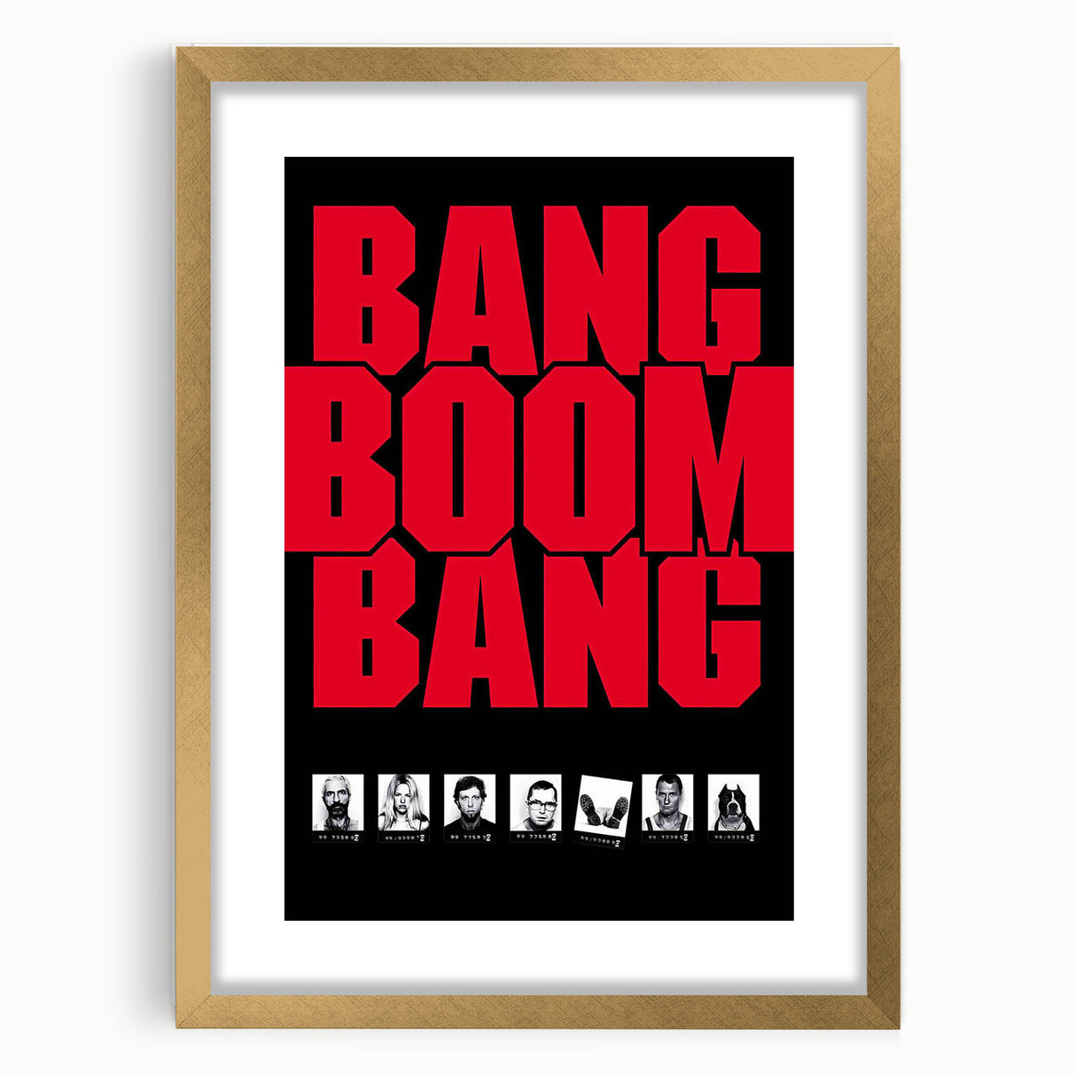 1990s Vintage Movie Poster – Bang Boom Bang Retro Crime Film Art