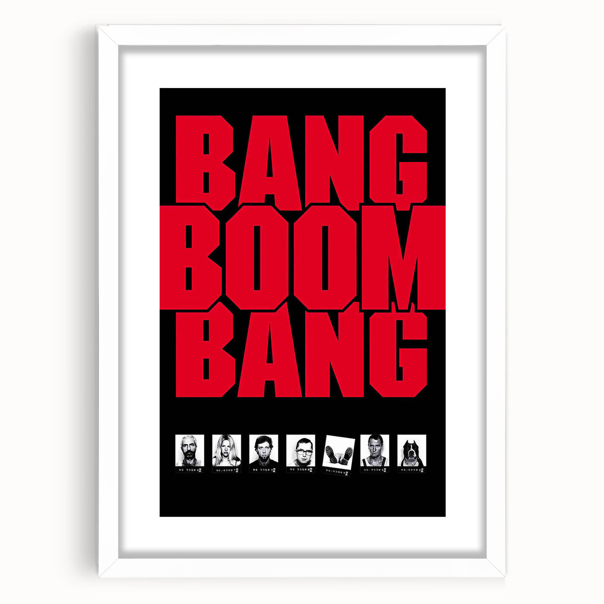 1990s Vintage Movie Poster – Bang Boom Bang Retro Crime Film Art