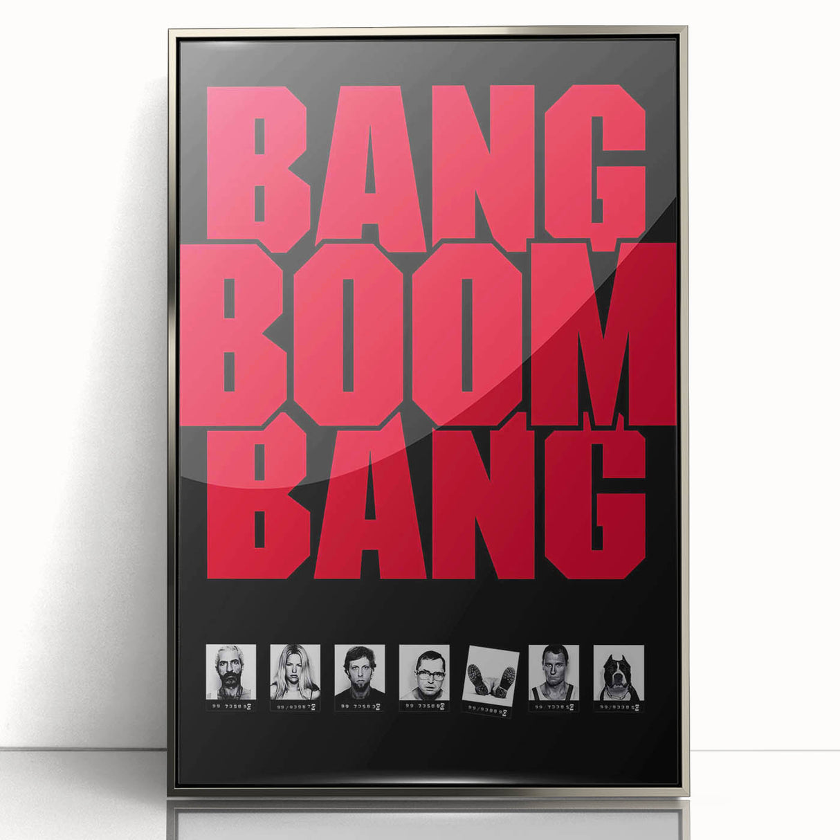 1990s Vintage Movie Poster – Bang Boom Bang Retro Crime Film Art