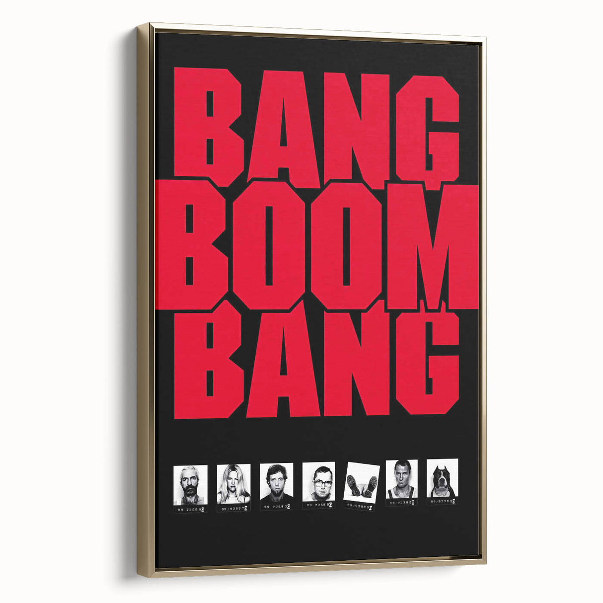 1990s Vintage Movie Poster – Bang Boom Bang Retro Crime Film Art