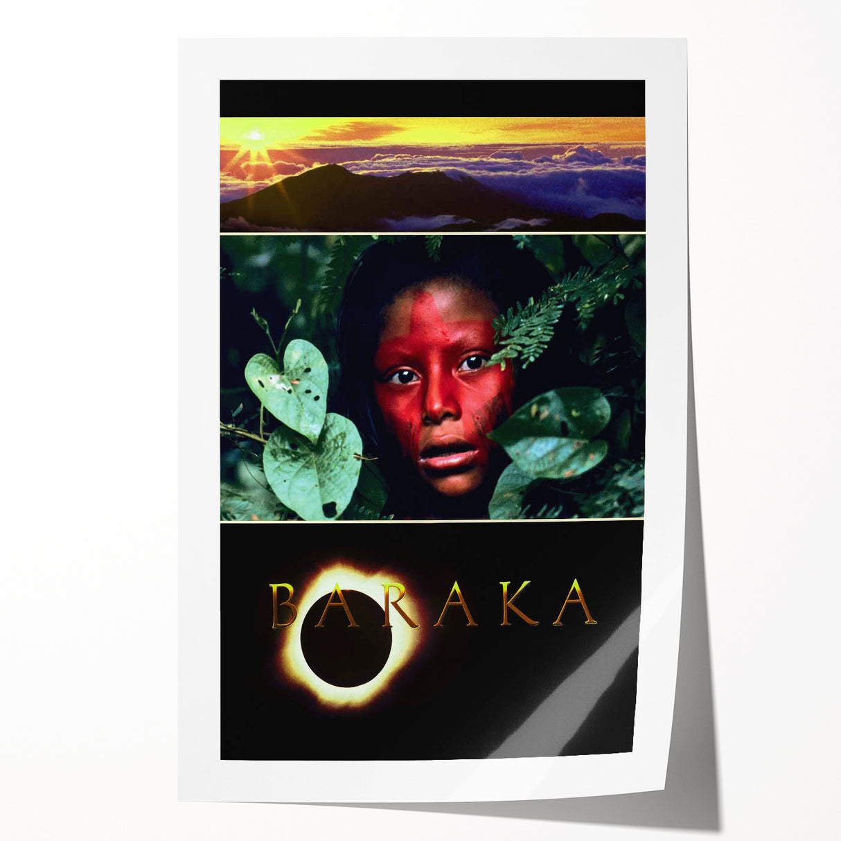 1990s Vintage Movie Poster – Baraka Classic 90s Documentary Film Art