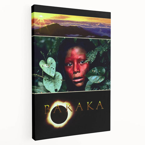 1990s Vintage Movie Poster – Baraka Classic 90s Documentary Film Art