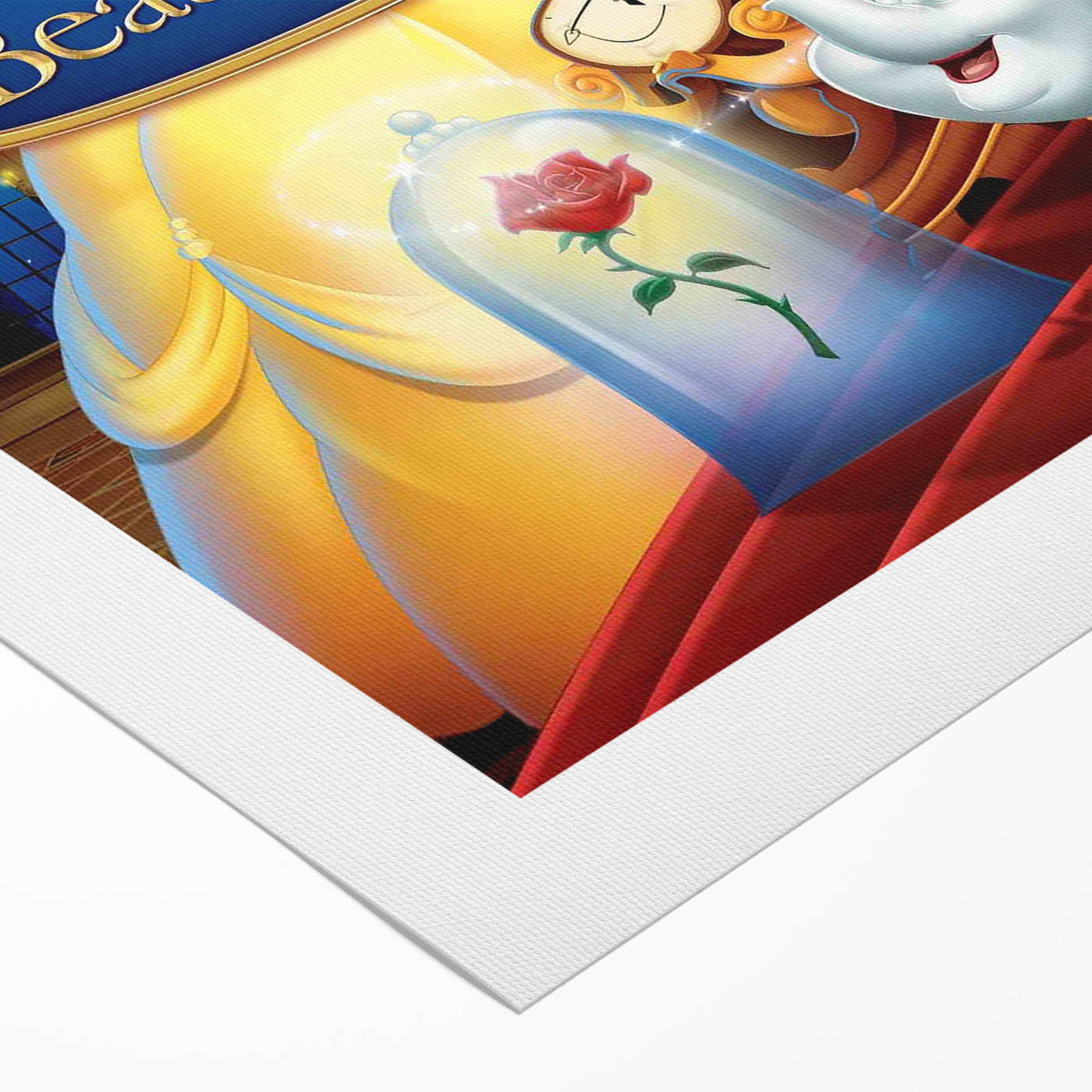 1990s Vintage Movie Poster – Beauty and the Beast Retro Disney Art