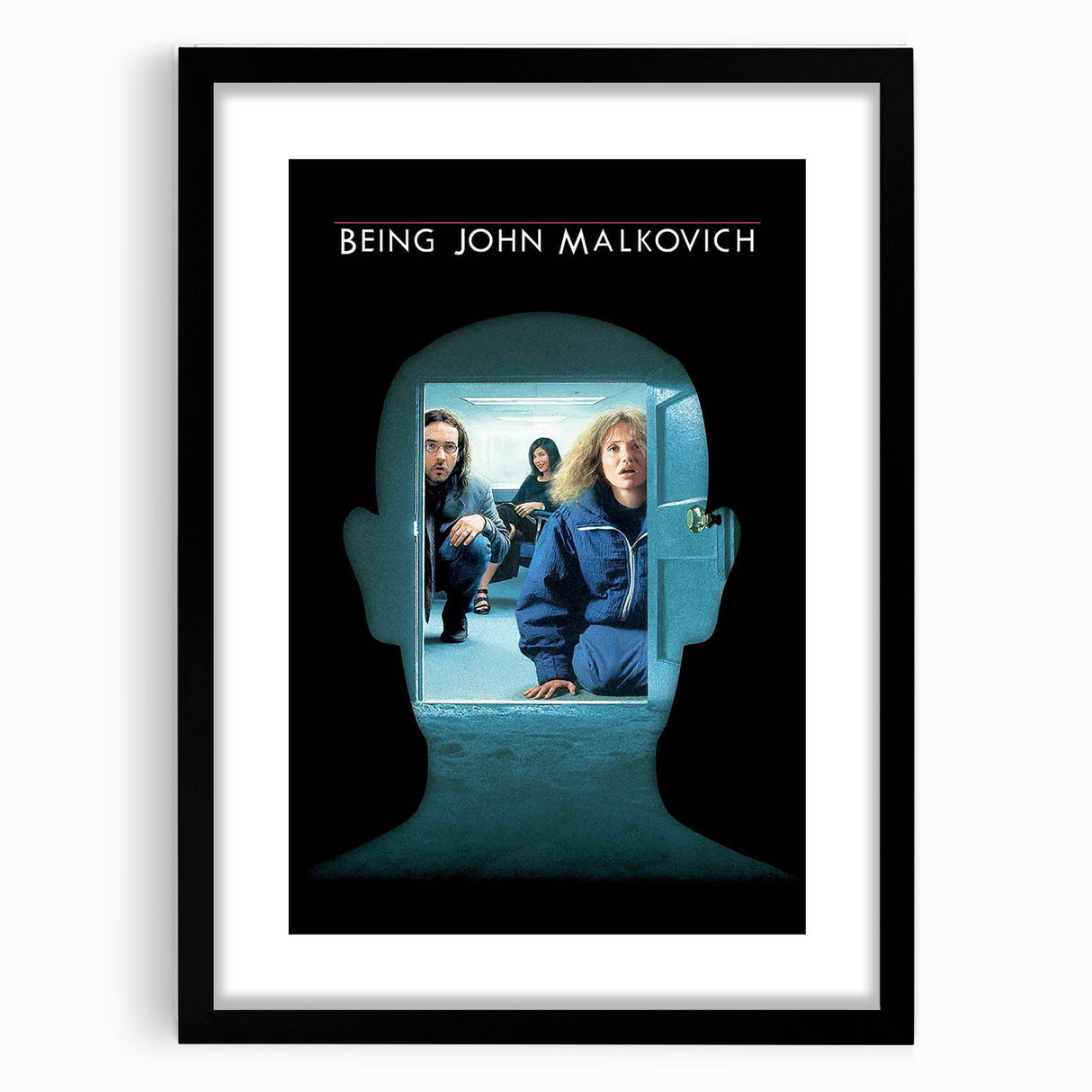 1990s Vintage Movie Poster – Being John Malkovich Surreal Film Art