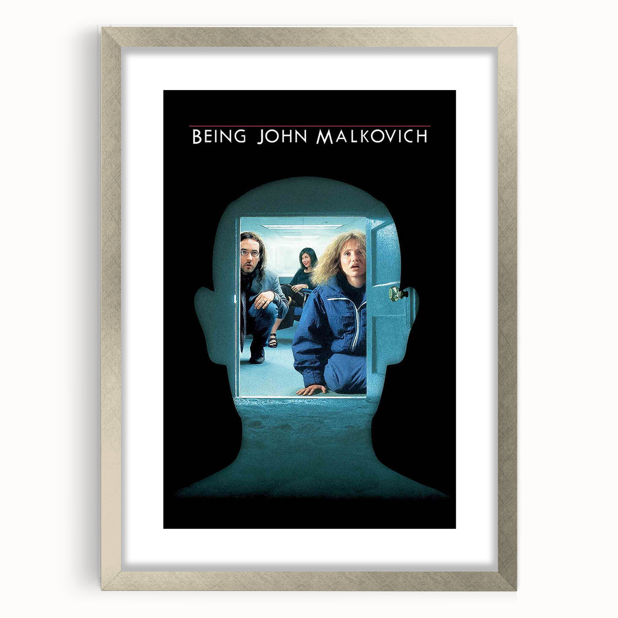 1990s Vintage Movie Poster – Being John Malkovich Surreal Film Art