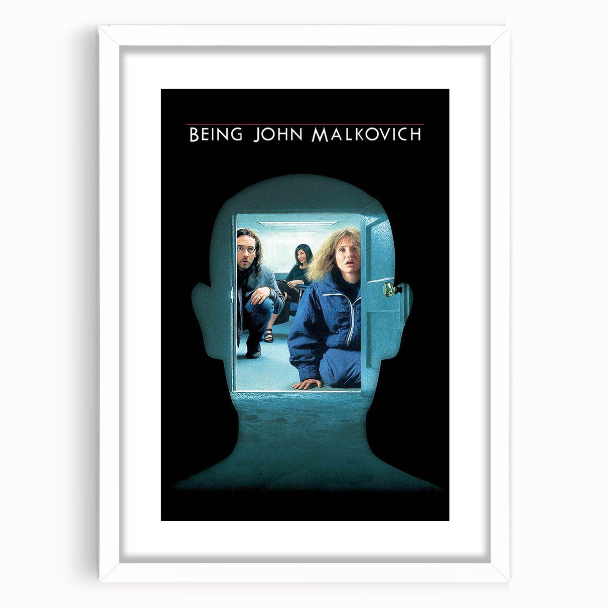 1990s Vintage Movie Poster – Being John Malkovich Surreal Film Art