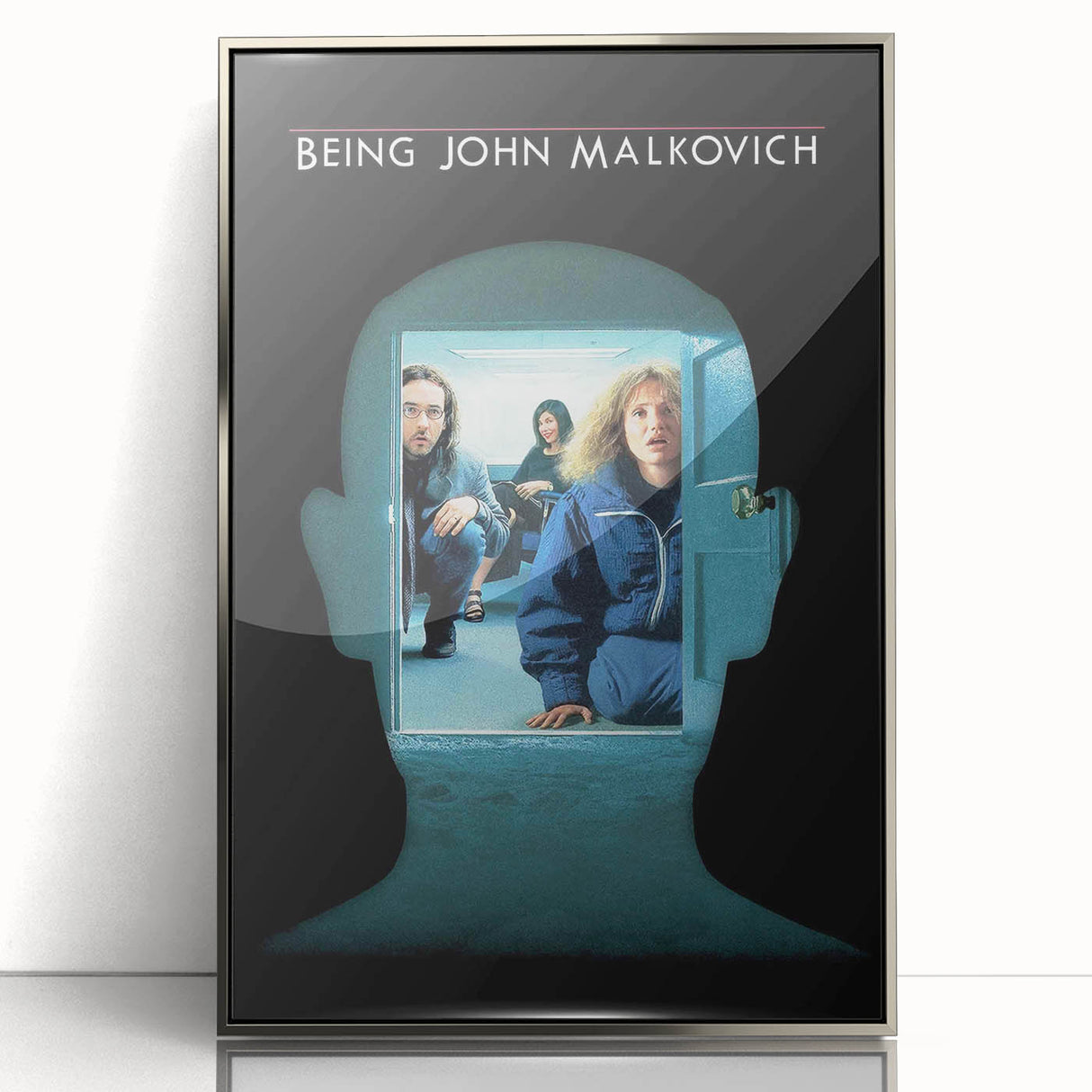 1990s Vintage Movie Poster – Being John Malkovich Surreal Film Art