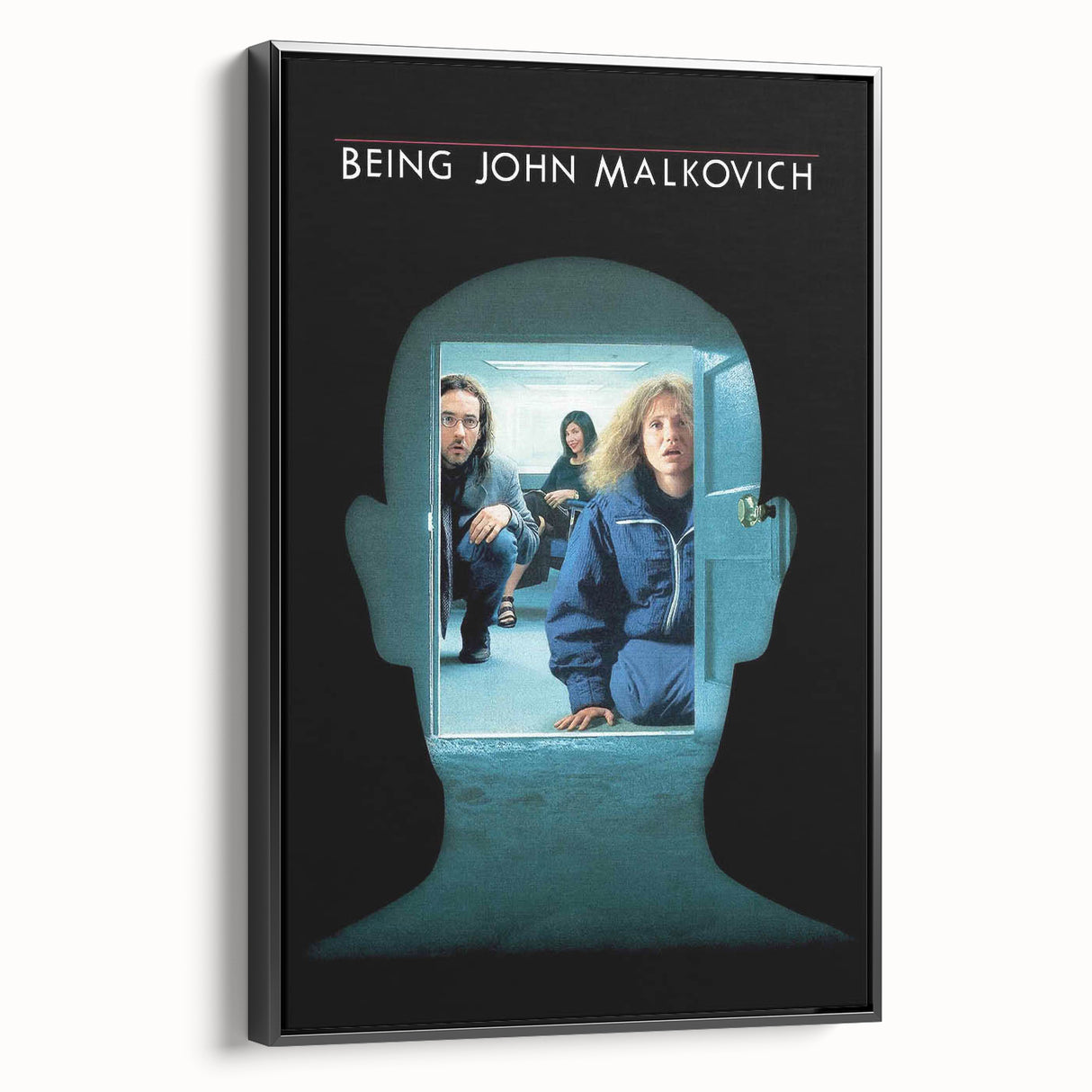 1990s Vintage Movie Poster – Being John Malkovich Surreal Film Art