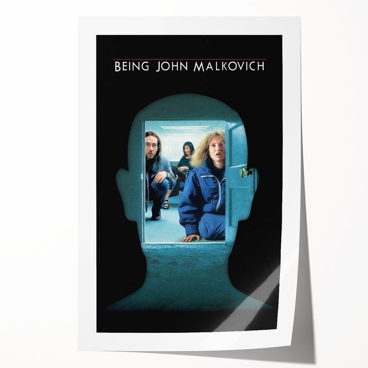 1990s Vintage Movie Poster – Being John Malkovich Surreal Film Art