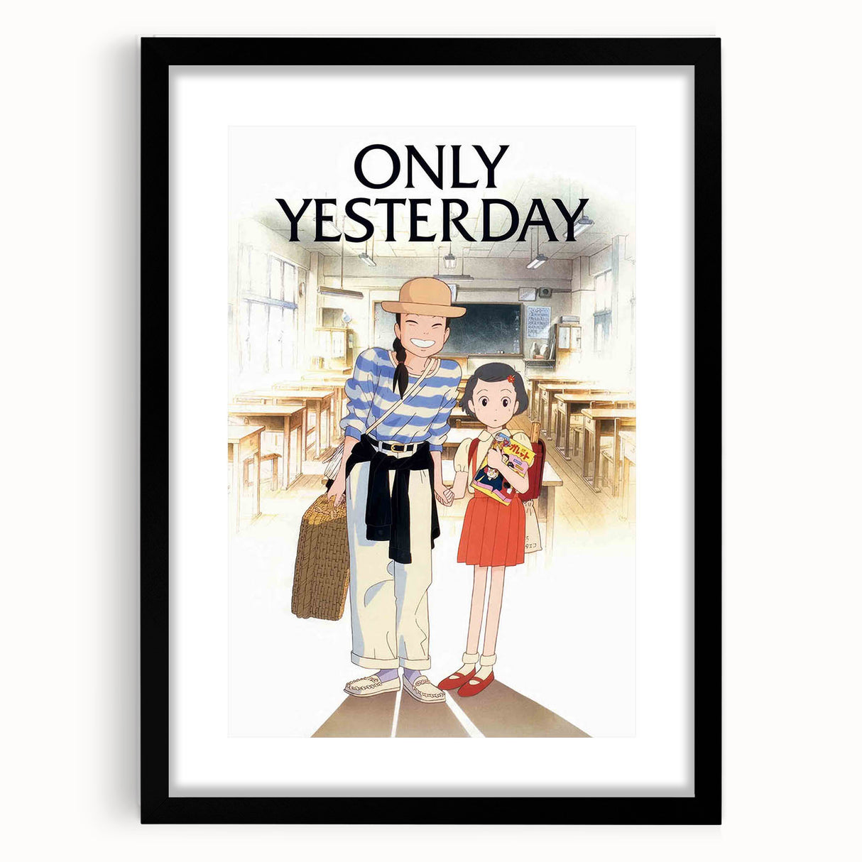 1990s Vintage Movie Poster – Classic 90s Film Art of Only Yesterday
