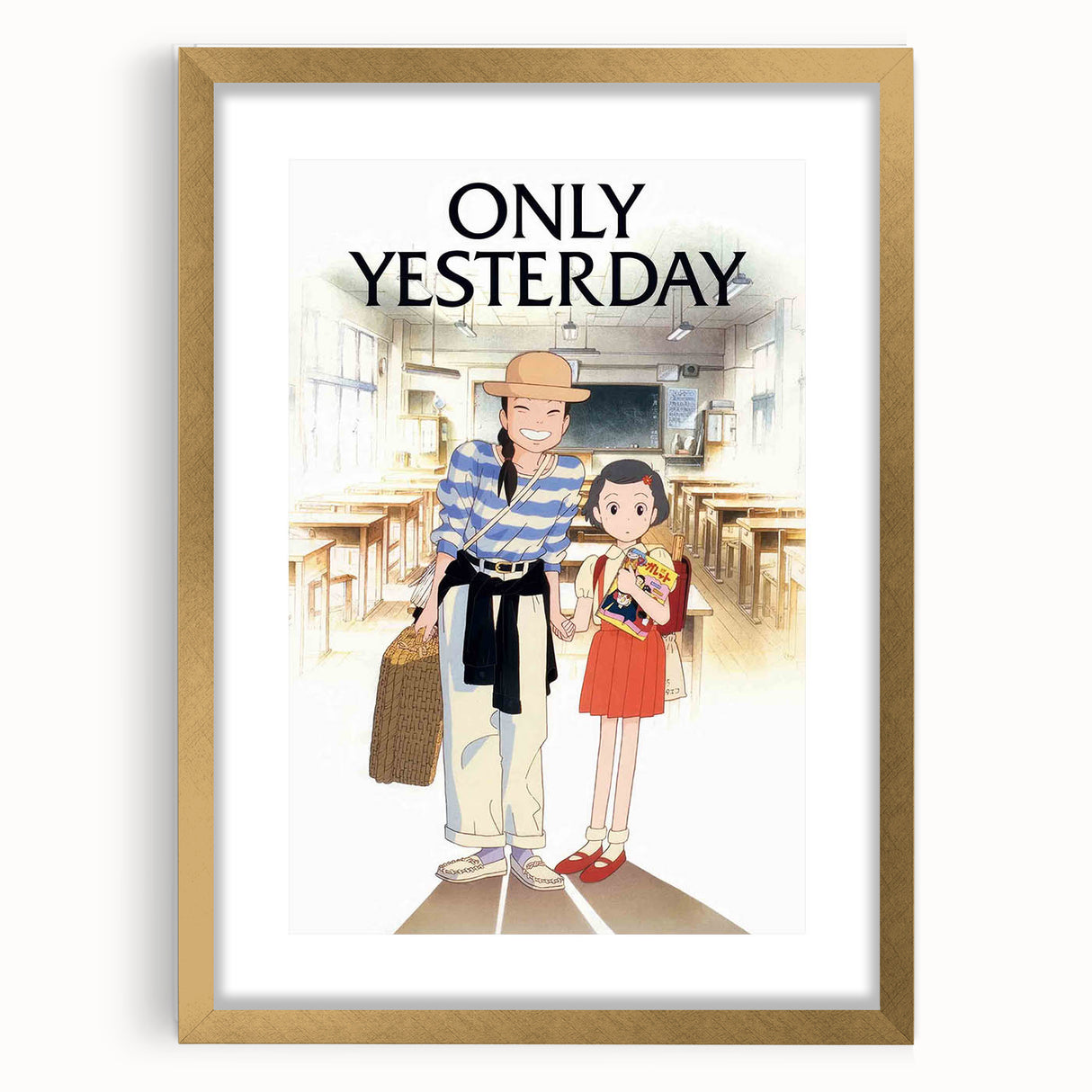 1990s Vintage Movie Poster – Classic 90s Film Art of Only Yesterday