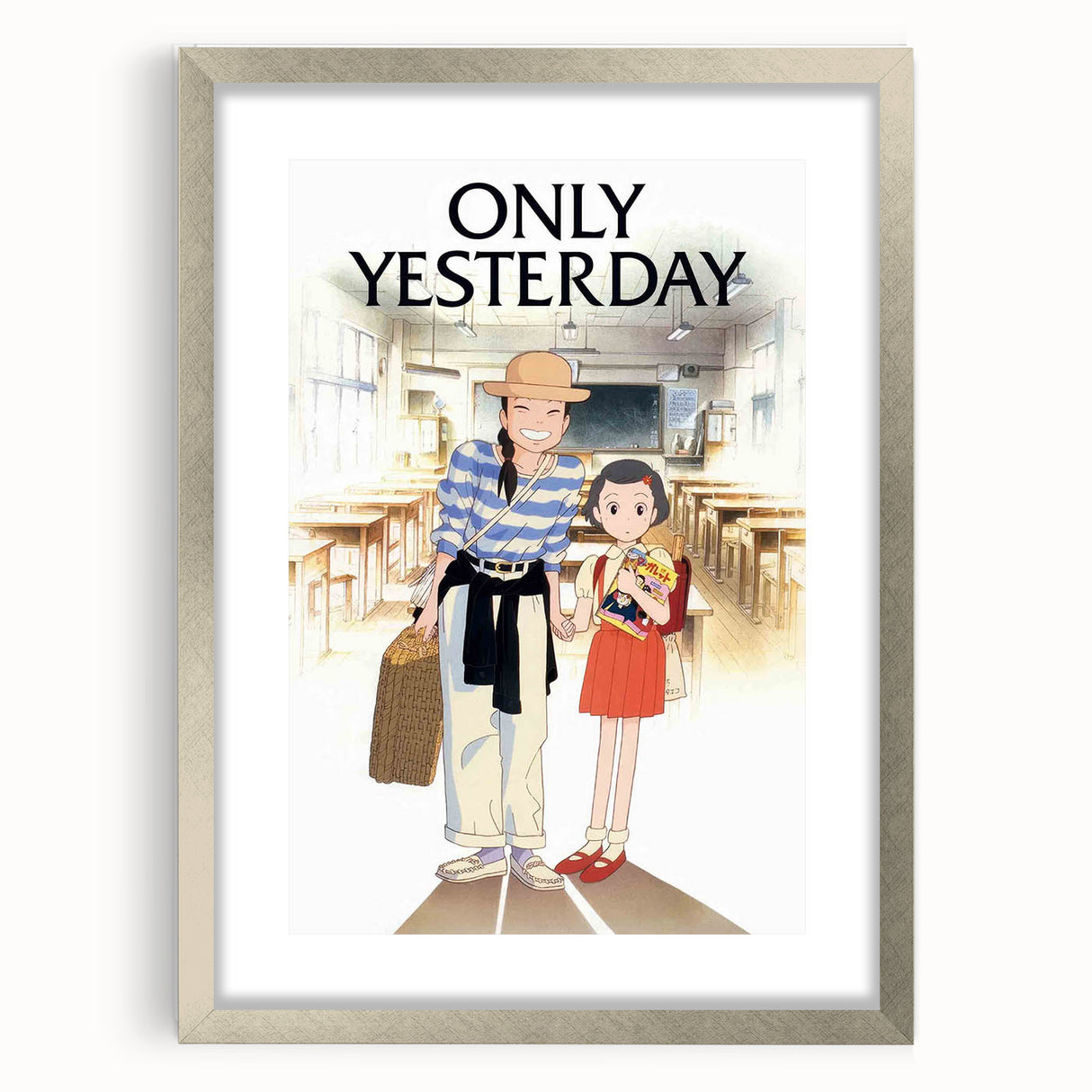1990s Vintage Movie Poster – Classic 90s Film Art of Only Yesterday