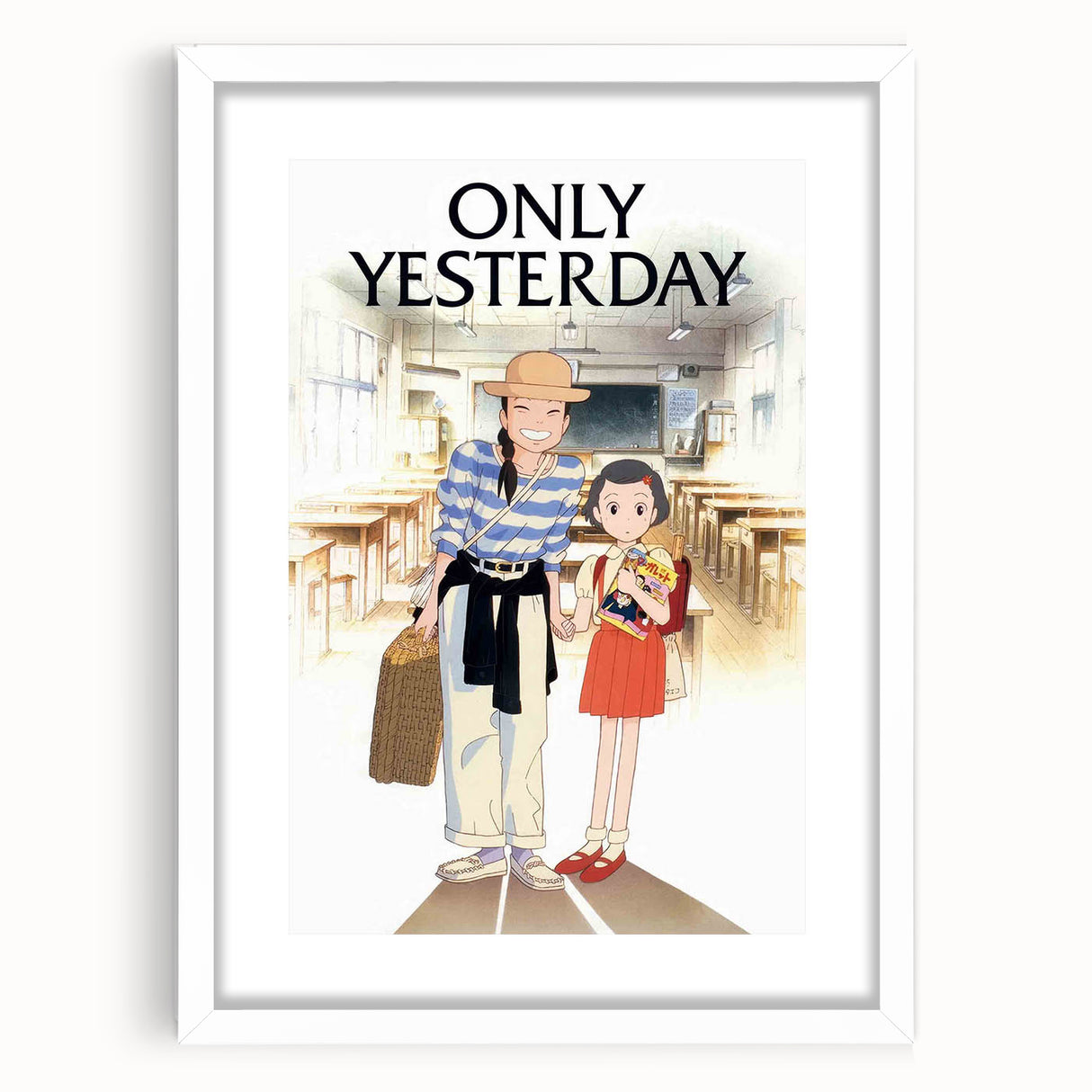 1990s Vintage Movie Poster – Classic 90s Film Art of Only Yesterday