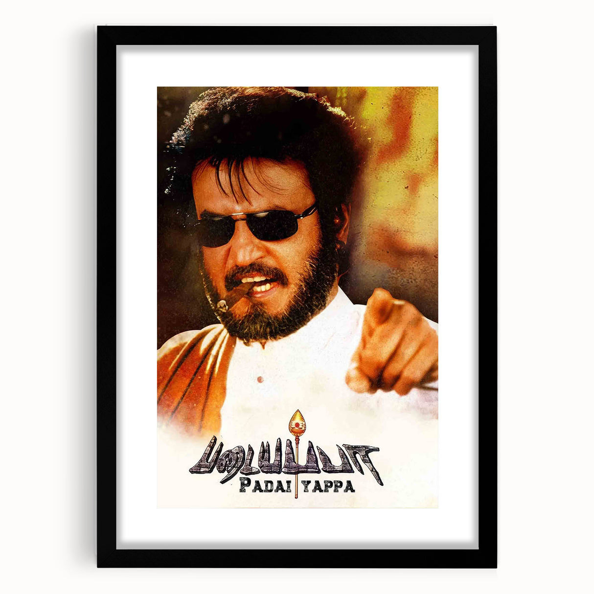 1990s Vintage Movie Poster – Classic 90s Film Art of Padayappa