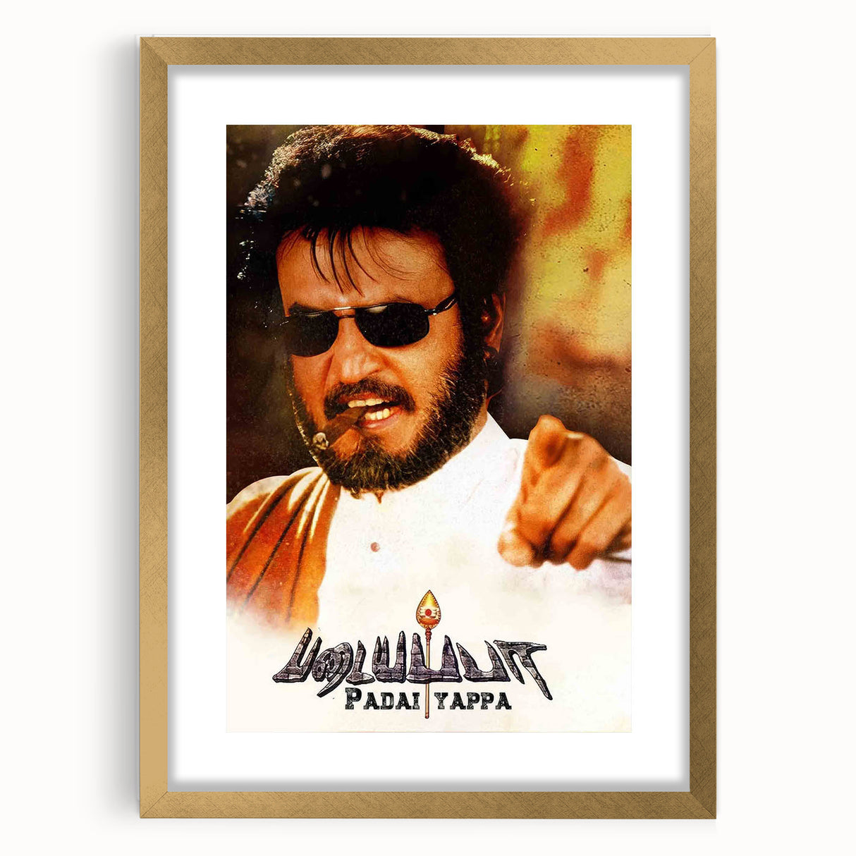 1990s Vintage Movie Poster – Classic 90s Film Art of Padayappa