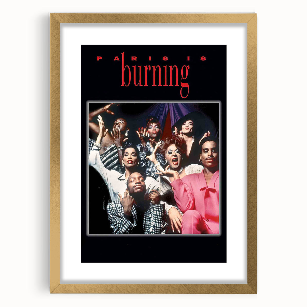 1990s Vintage Movie Poster – Classic 90s Film Art of Paris Is Burning