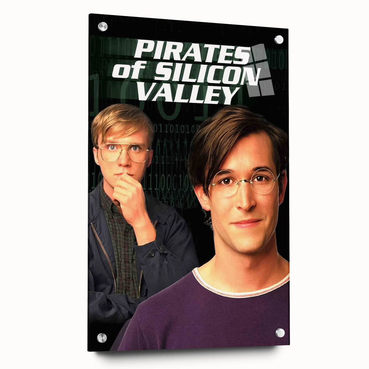 1990s Vintage Movie Poster – Classic 90s Film Art of Pirates of Silicon Valley