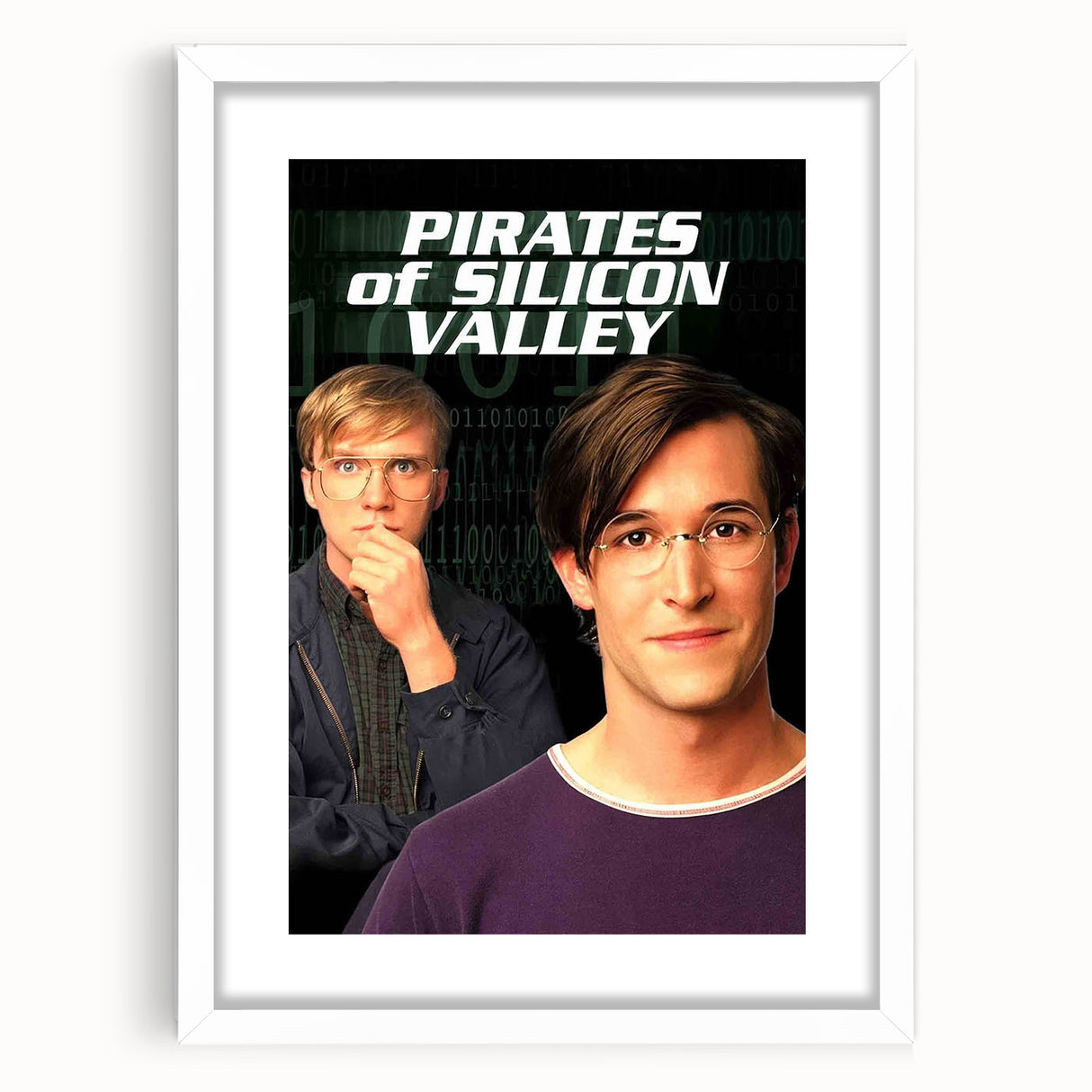 1990s Vintage Movie Poster – Classic 90s Film Art of Pirates of Silicon Valley