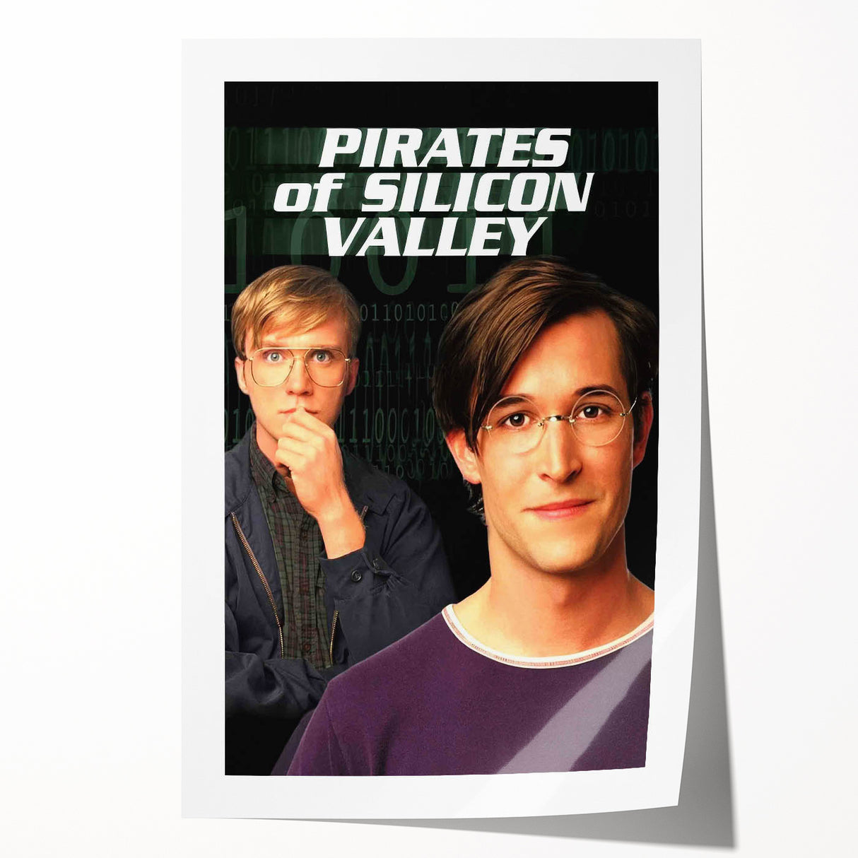1990s Vintage Movie Poster – Classic 90s Film Art of Pirates of Silicon Valley