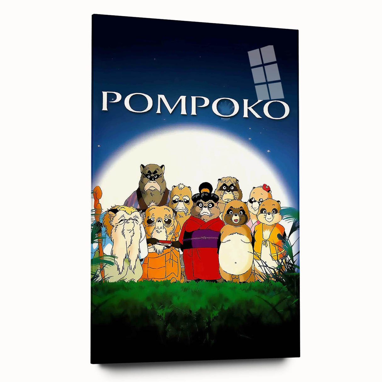 1990s Vintage Movie Poster – Classic 90s Film Art of Pom Poko