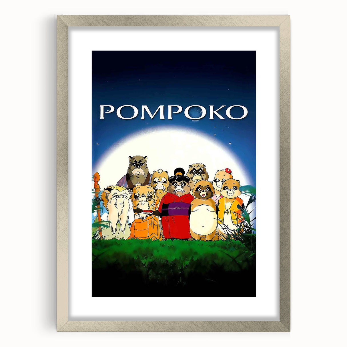 1990s Vintage Movie Poster – Classic 90s Film Art of Pom Poko