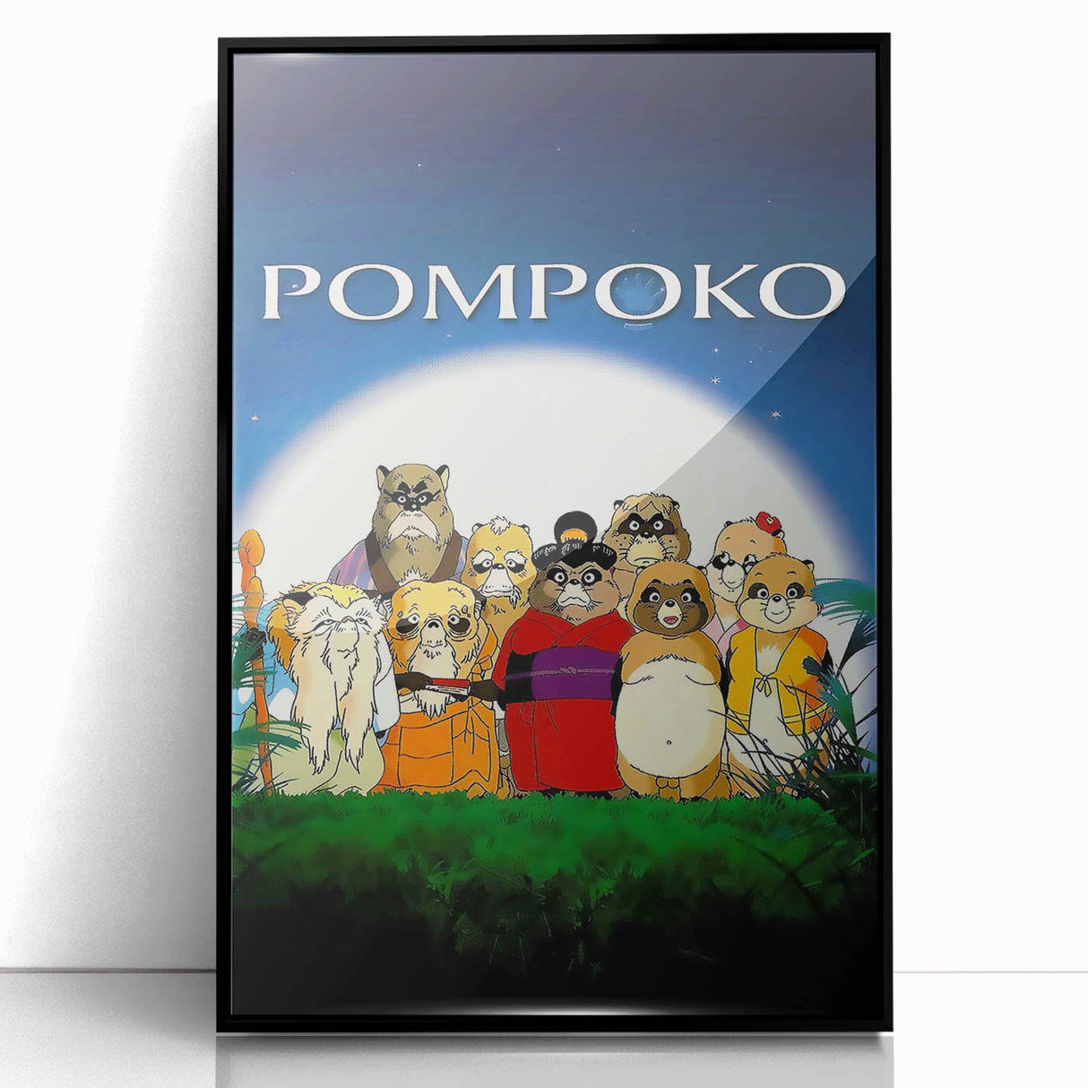 1990s Vintage Movie Poster – Classic 90s Film Art of Pom Poko