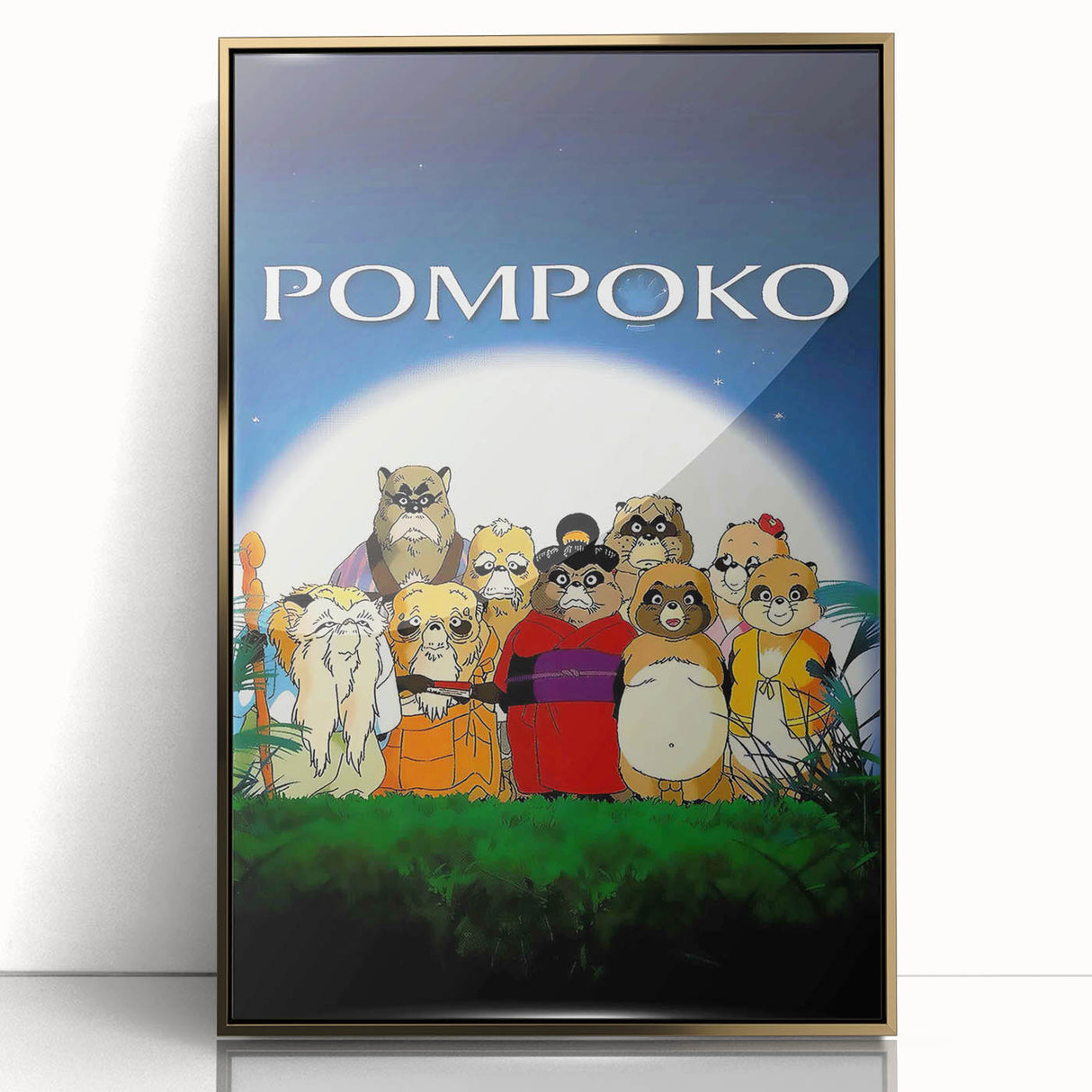 1990s Vintage Movie Poster – Classic 90s Film Art of Pom Poko