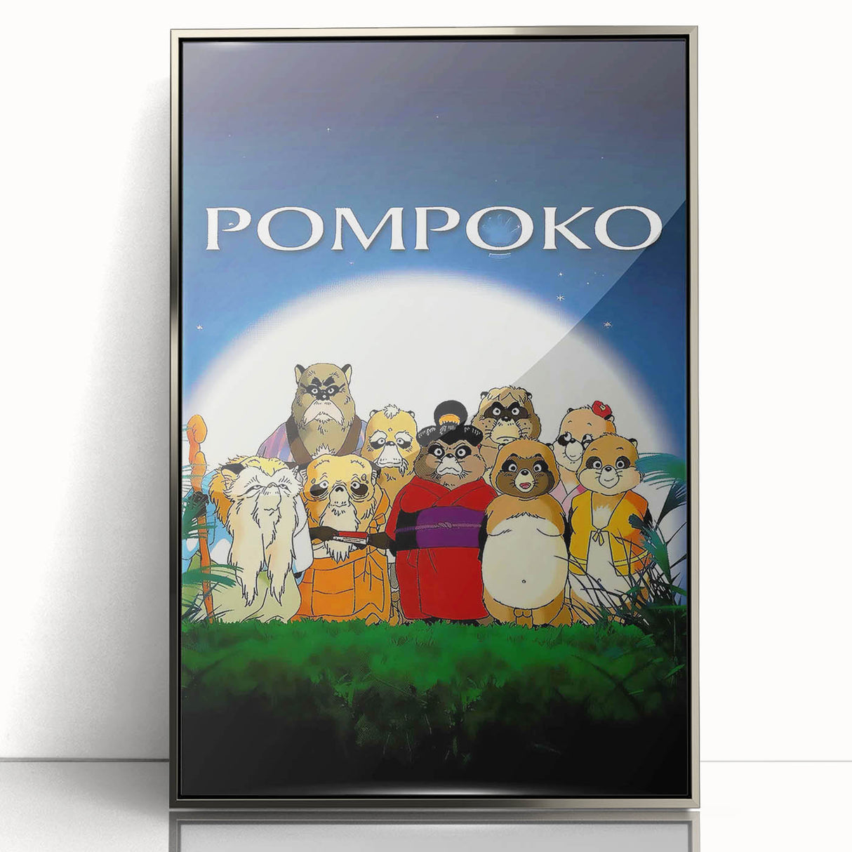1990s Vintage Movie Poster – Classic 90s Film Art of Pom Poko