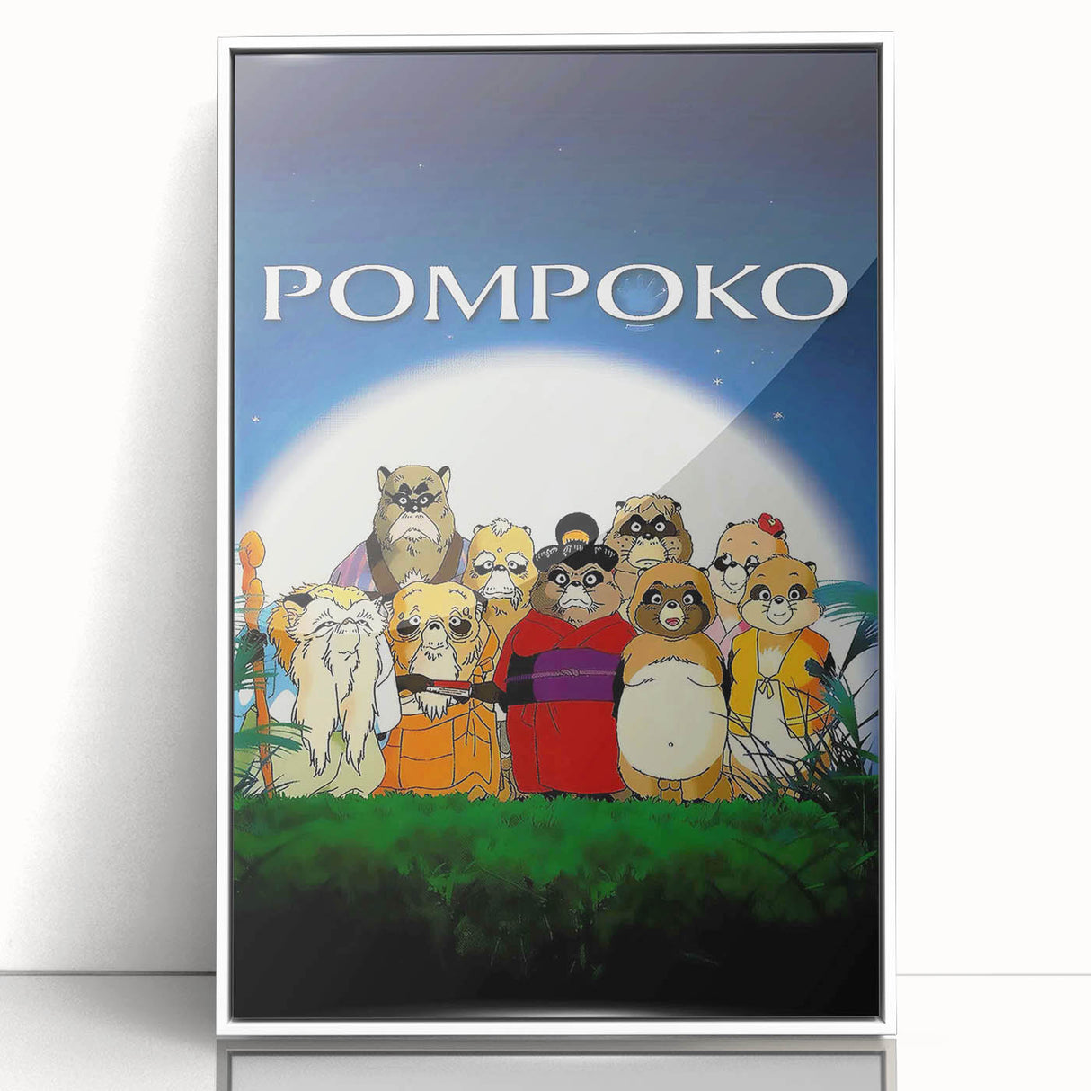 1990s Vintage Movie Poster – Classic 90s Film Art of Pom Poko