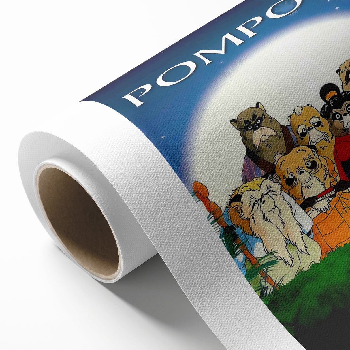 1990s Vintage Movie Poster – Classic 90s Film Art of Pom Poko