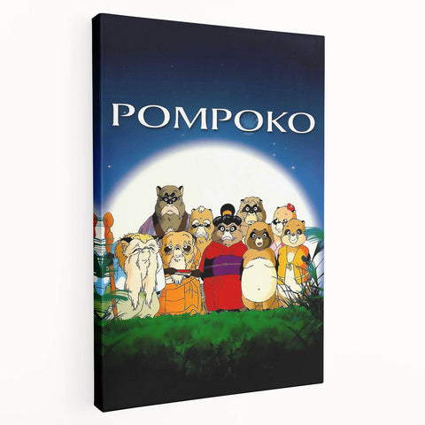 1990s Vintage Movie Poster – Classic 90s Film Art of Pom Poko
