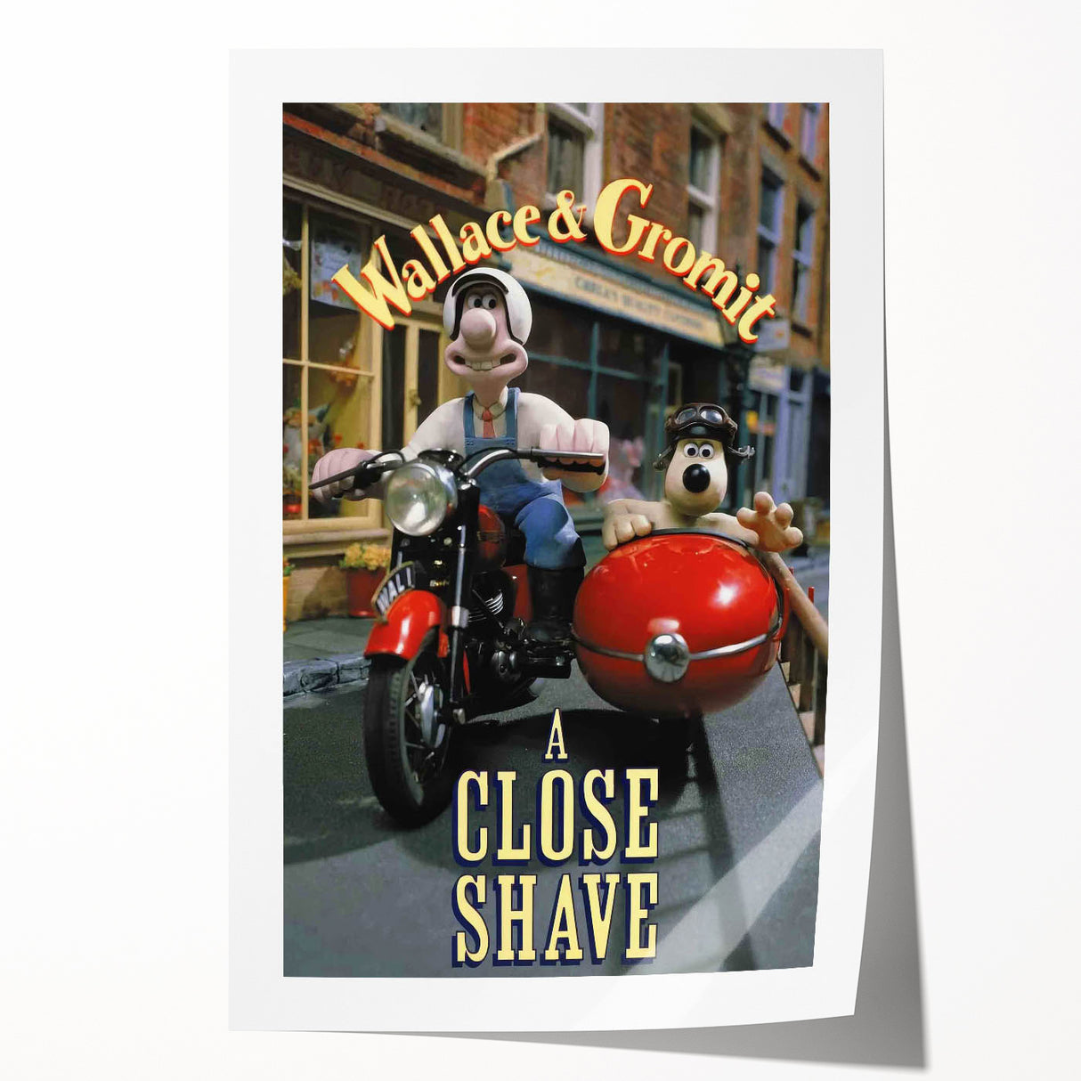 1990s Vintage Movie Poster - Classic 90s Film Art - Wallace & Gromit