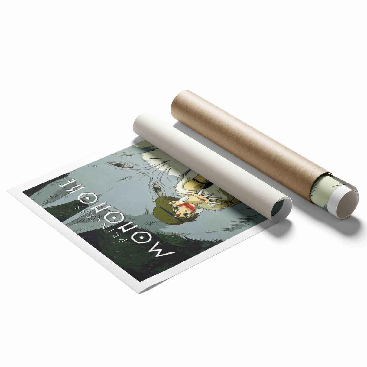 1990s Vintage Movie Poster – Classic 90s Film Art of Princess Mononoke