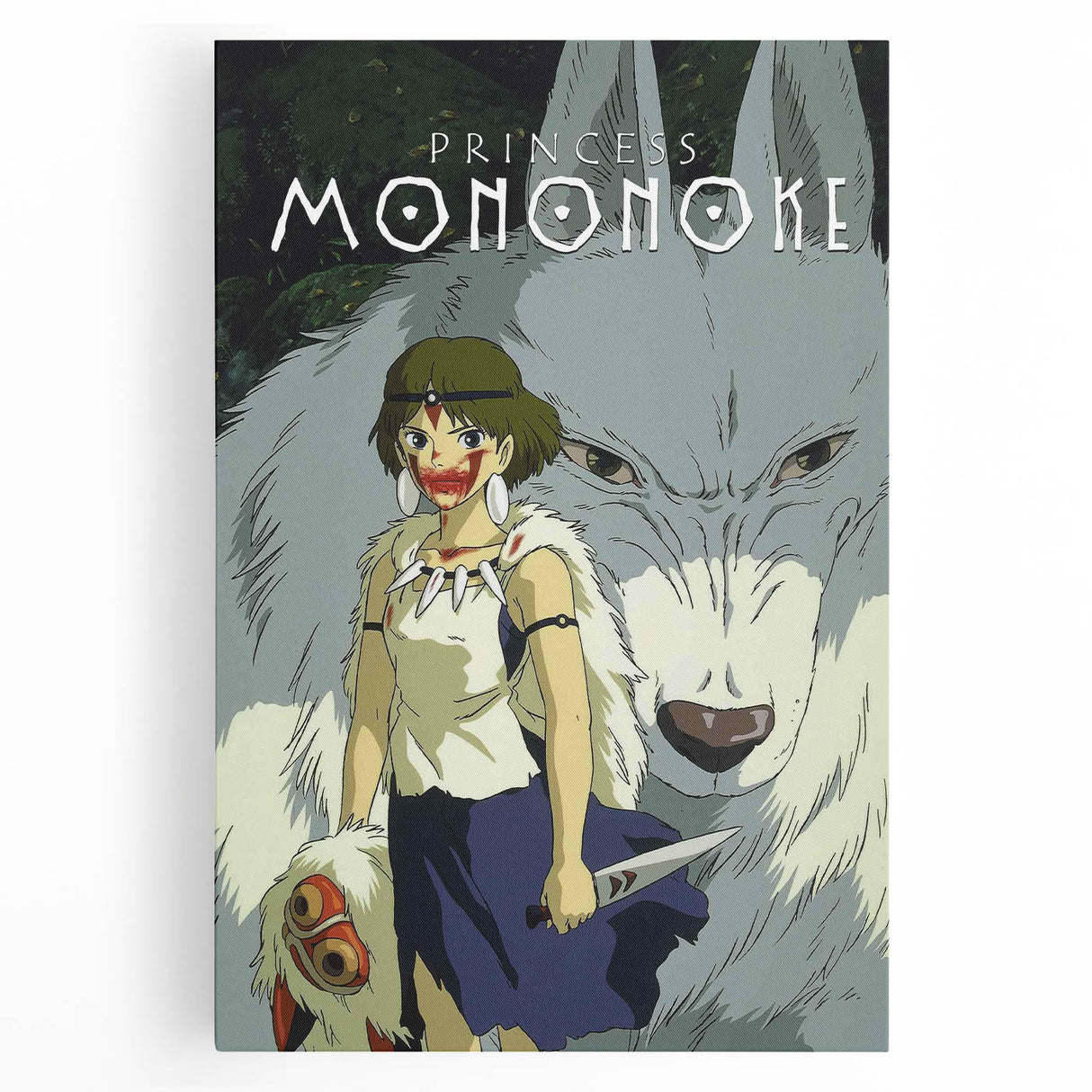 1990s Vintage Movie Poster – Classic 90s Film Art of Princess Mononoke