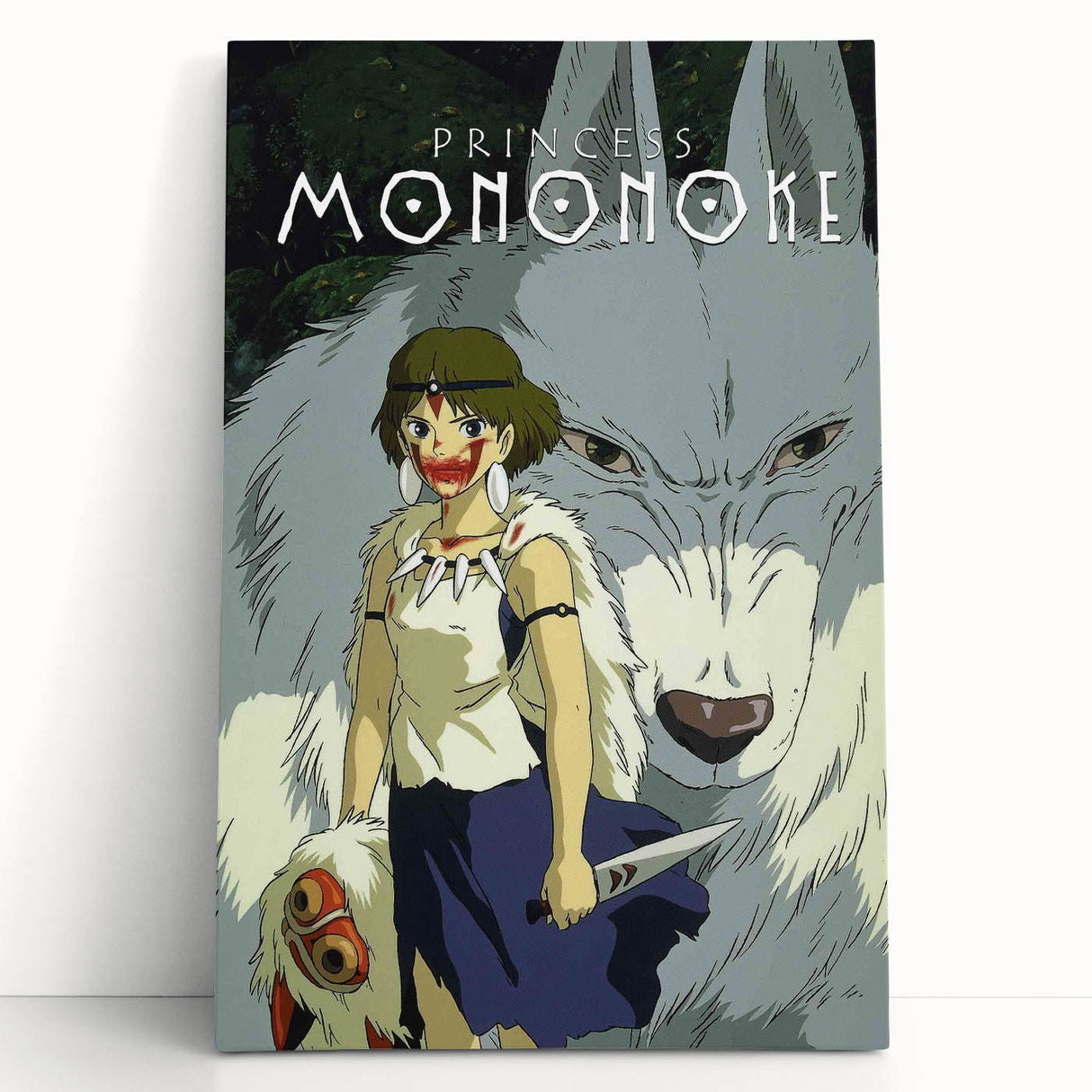 1990s Vintage Movie Poster – Classic 90s Film Art of Princess Mononoke
