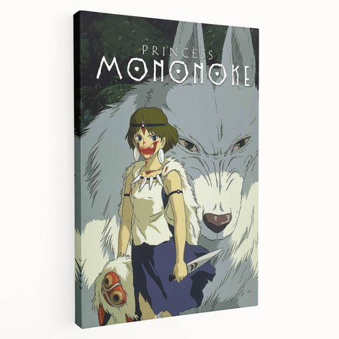 1990s Vintage Movie Poster – Classic 90s Film Art of Princess Mononoke