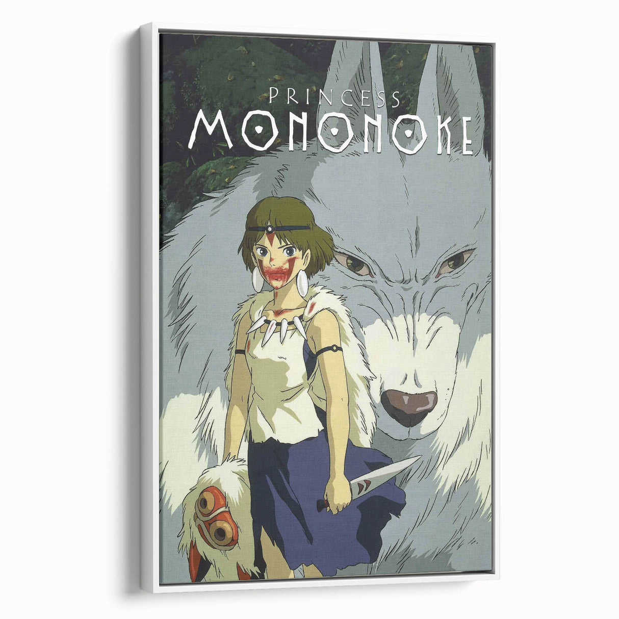 1990s Vintage Movie Poster – Classic 90s Film Art of Princess Mononoke